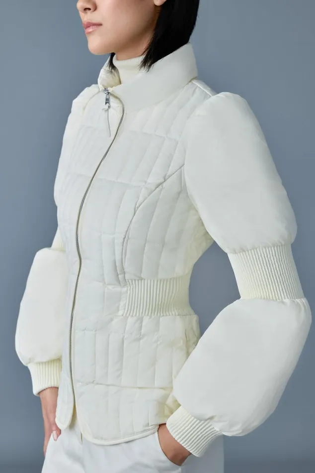 Light Down Jackets Women Mackage FELICIA Light Down Vertical Quilted Jacket Smocked At Waist Black Light Down Jackets Women Mackage FELICIA Light Down Vertical Quilted Jacket Smocked At Waist Black