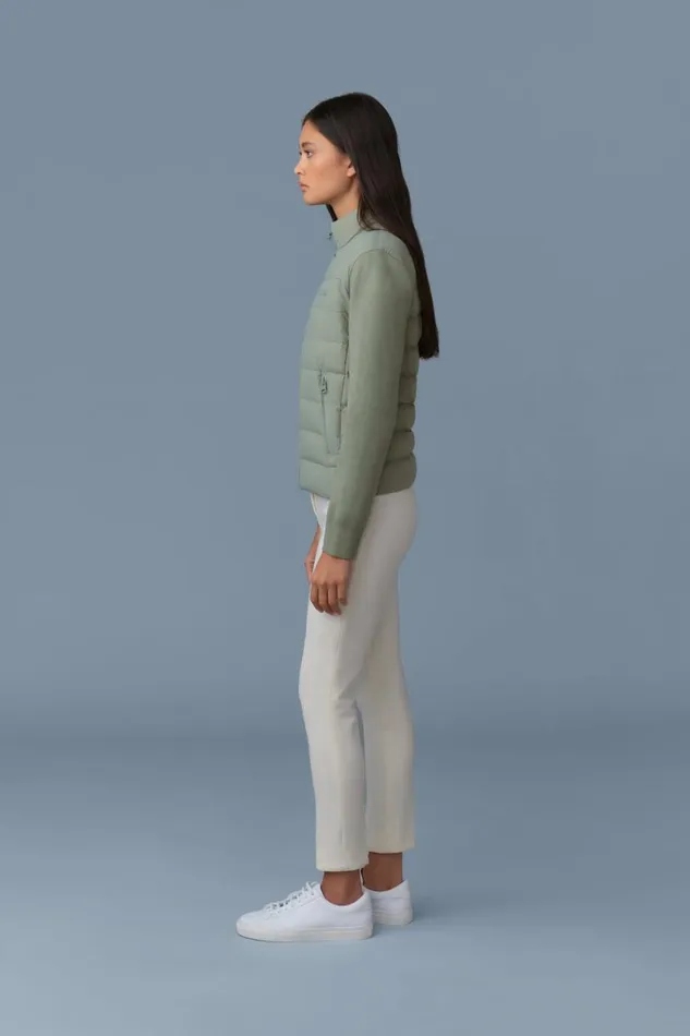 Light Jackets Women Mackage OCEANECITY Light Down Mixedmedia Jacket Cream Light Jackets Women Mackage OCEANECITY Light Down Mixedmedia Jacket Cream