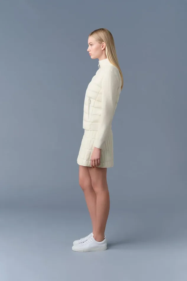 Light Jackets Women Mackage OCEANECITY Light Down Mixedmedia Jacket Cream Light Jackets Women Mackage OCEANECITY Light Down Mixedmedia Jacket Cream