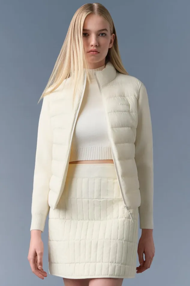 Light Jackets Women Mackage OCEANECITY Light Down Mixedmedia Jacket Cream Light Jackets Women Mackage OCEANECITY Light Down Mixedmedia Jacket Cream