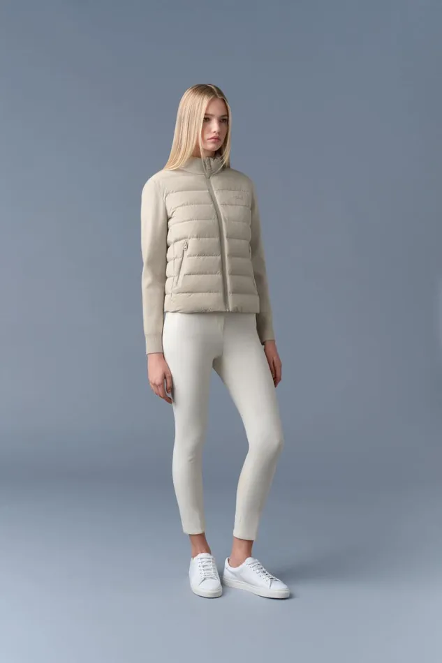 Light Jackets Women Mackage OCEANECITY Light Down Mixedmedia Jacket Cream Light Jackets Women Mackage OCEANECITY Light Down Mixedmedia Jacket Cream
