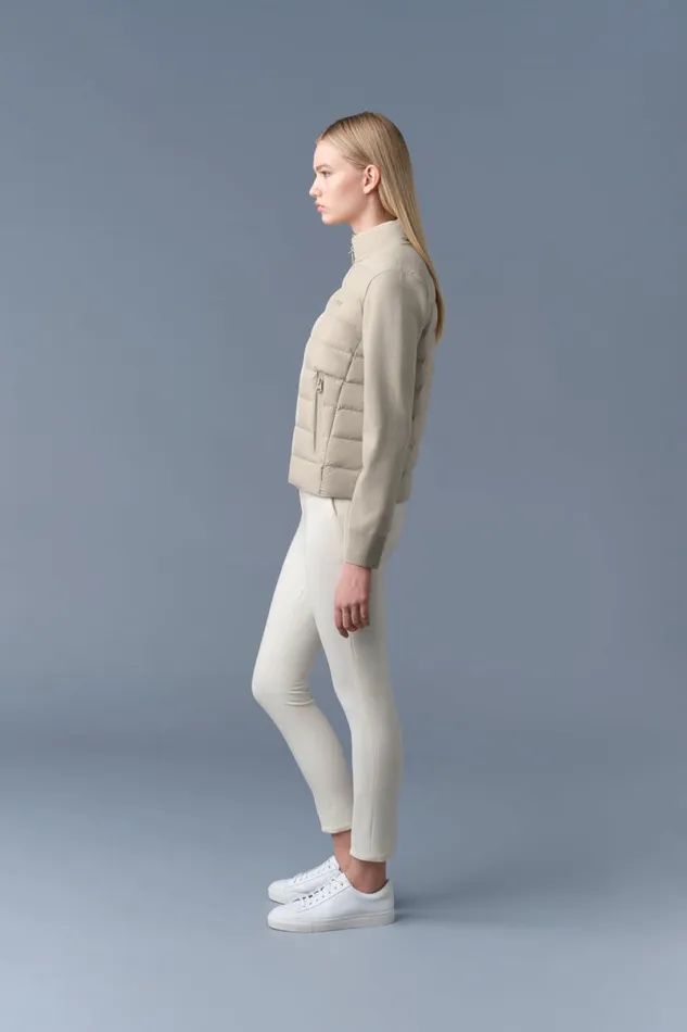 Light Jackets Women Mackage OCEANECITY Light Down Mixedmedia Jacket Cream Light Jackets Women Mackage OCEANECITY Light Down Mixedmedia Jacket Cream