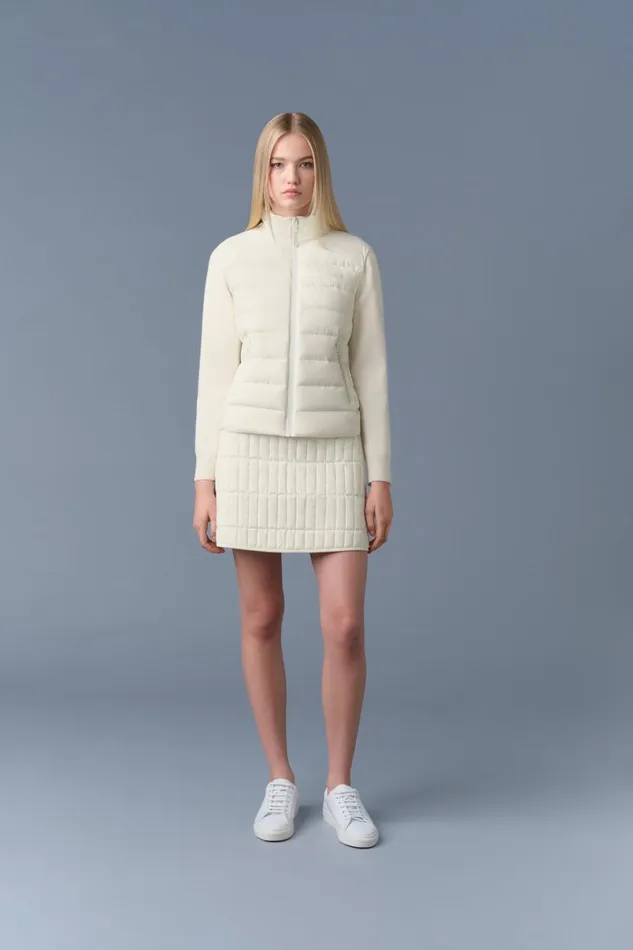 Light Jackets Women Mackage OCEANECITY Light Down Mixedmedia Jacket Cream Light Jackets Women Mackage OCEANECITY Light Down Mixedmedia Jacket Cream