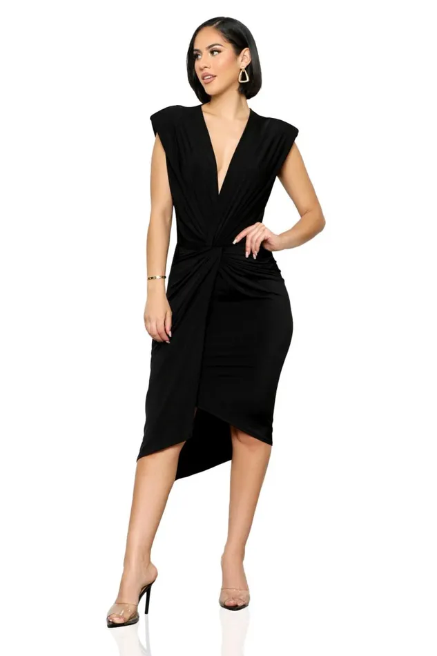 Lilly039s Kloset Dresses Women Out For The Night Midi Dress BlackFINAL SALE