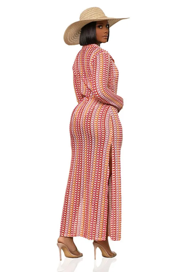 Lilly039s Kloset Dresses Women Summer Apricot Cover Up Dress Red Multi