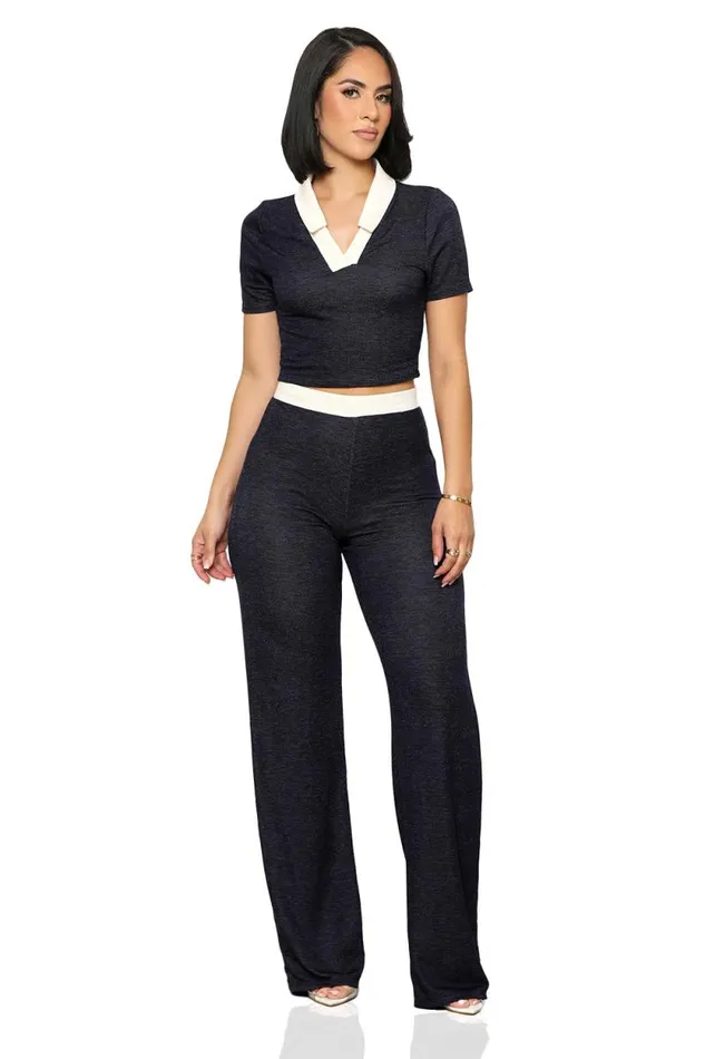 Lilly039s Kloset Sets Women Basic Necessities Pants Set Navy