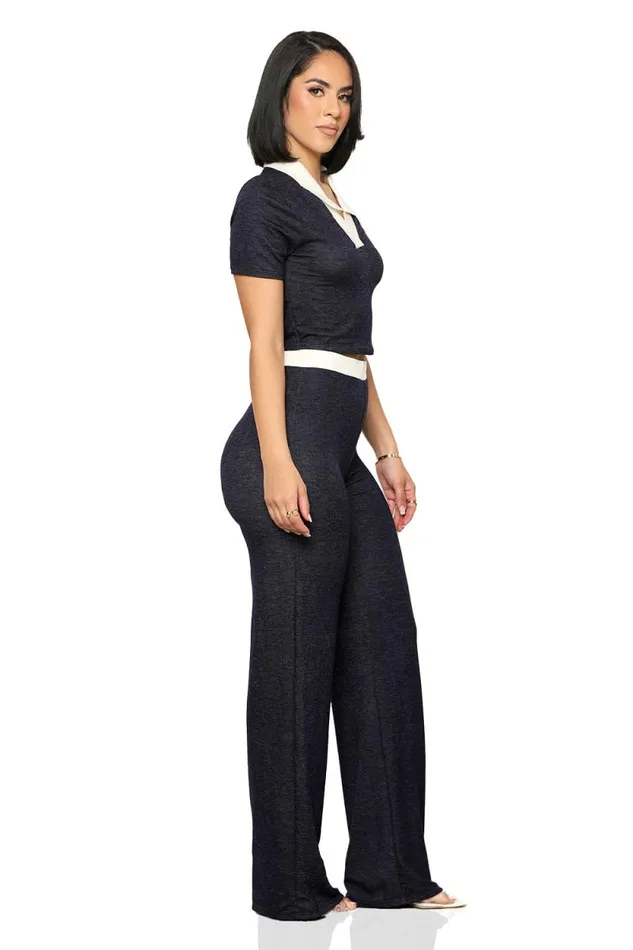 Lilly039s Kloset Sets Women Basic Necessities Pants Set Navy
