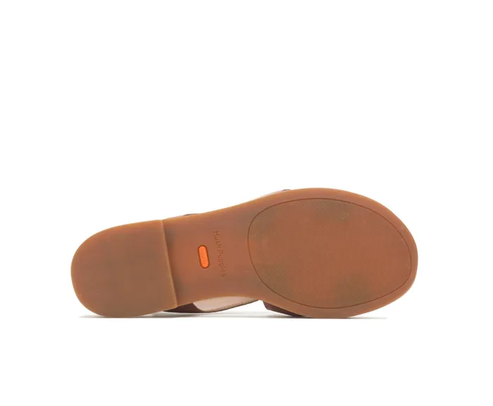 Lilly Criss Cross Sandal Cognac Nubuck Sandals Hush Puppies Women