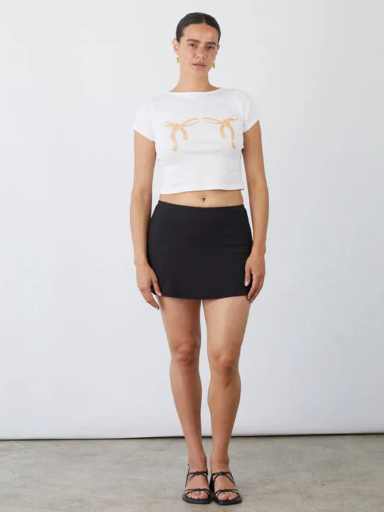 Lisa Says Gah Alex Tee Pasta Bows Women Tops