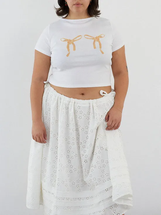 Lisa Says Gah Alex Tee Pasta Bows Women Tops