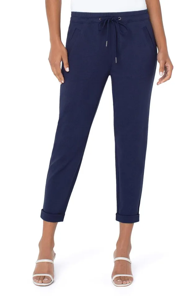 Liverpool Los Angeles JOGGER WITH ROLL CUFF HEM Inkwell Navy Women JOGGERS