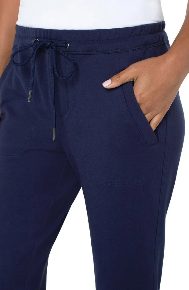 Liverpool Los Angeles JOGGER WITH ROLL CUFF HEM Inkwell Navy Women JOGGERS