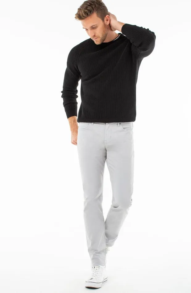 Liverpool Los Angeles KINGSTON MODERN STRAIGHT PEACHED COLORED TWILL Fog Men MODERN STRAIGHT
