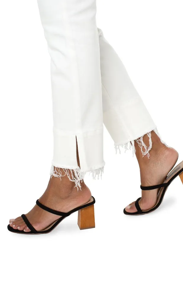 Liverpool Los Angeles LIV NONSKINNY SKINNY WITH DOUBLE FRAY HEM Bone White Women STRAIGHT