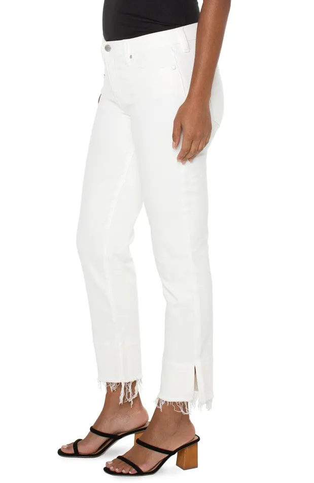 Liverpool Los Angeles LIV NONSKINNY SKINNY WITH DOUBLE FRAY HEM Bone White Women STRAIGHT