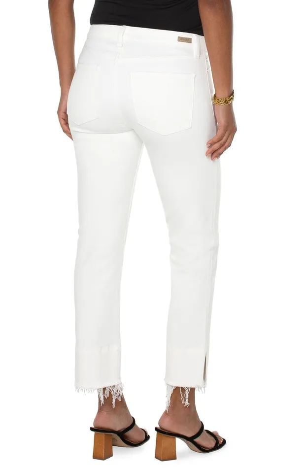 Liverpool Los Angeles LIV NONSKINNY SKINNY WITH DOUBLE FRAY HEM Bone White Women STRAIGHT