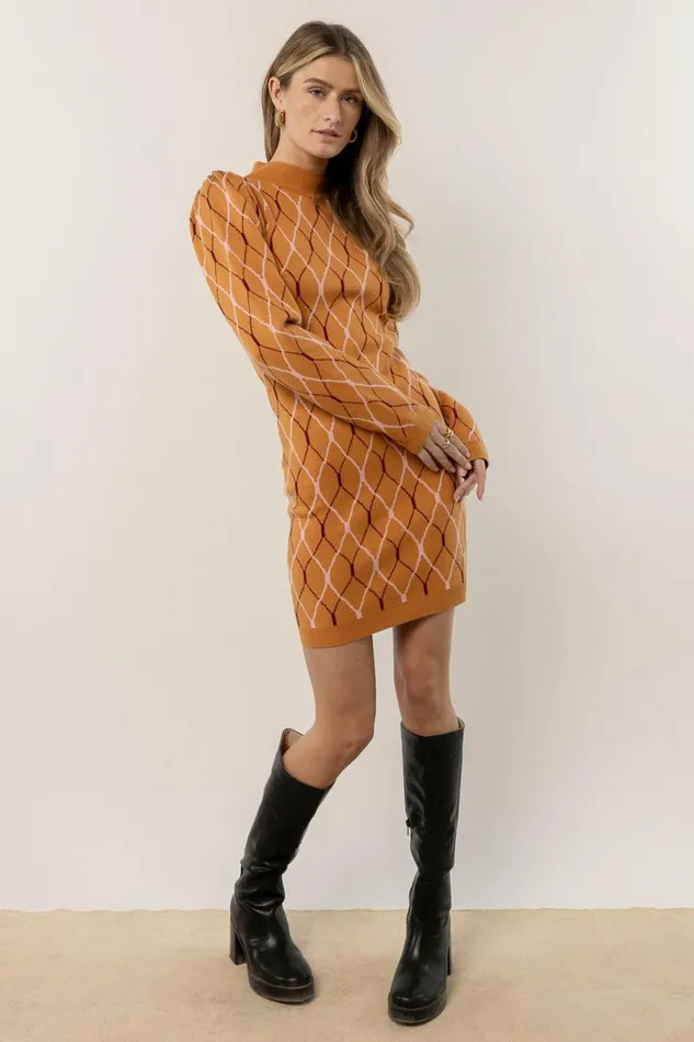 Lola Sweater Dress 8211 FINAL SALE Copper Women Bohme Sweaters
