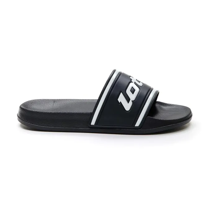 Lotto Sport FlipFlops And Slippers Man MIDWAY IV SLIDE All Blackall White