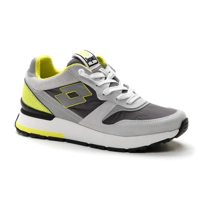 Lotto Sport Leggenda Man TOKYO GINZA CRACK Cool Gray 10umushroom Grayacacia Green
