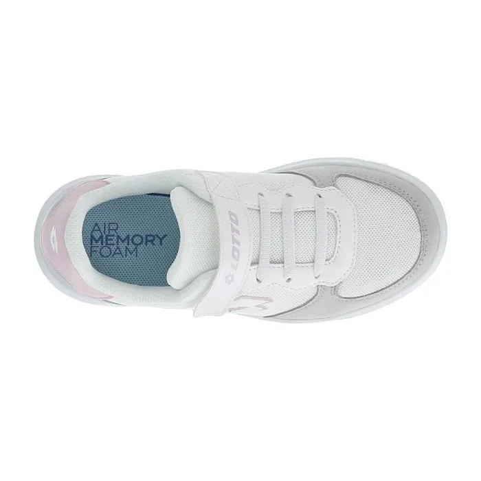 Lotto Sport Sneakers Kids VENUS 1 AMF CL S Whitelight Lilacmushroom Gray