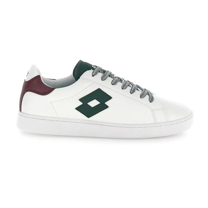 Lotto Sport Sneakers Man 1973 AMF EVO VII Whitetrekking Greenwindsor Wine