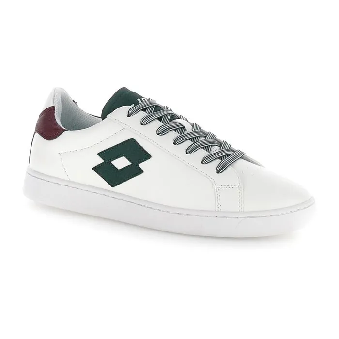 Lotto Sport Sneakers Man 1973 AMF EVO VII Whitetrekking Greenwindsor Wine Lotto Sport Sneakers Man 1973 AMF EVO VII Whitetrekking Greenwindsor Wine