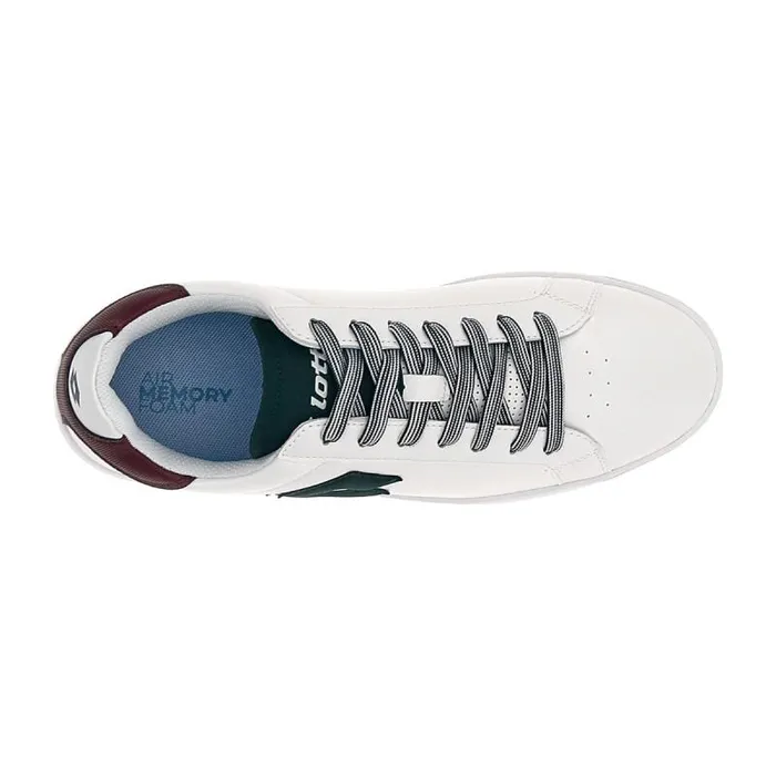 Lotto Sport Sneakers Man 1973 AMF EVO VII Whitetrekking Greenwindsor Wine Lotto Sport Sneakers Man 1973 AMF EVO VII Whitetrekking Greenwindsor Wine