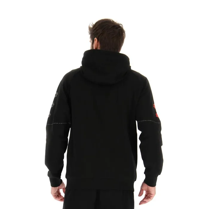 Lotto Sport Sweatshirts Man LOGO VIII SWEAT FZ HD All Black Lotto Sport Sweatshirts Man LOGO VIII SWEAT FZ HD All Black