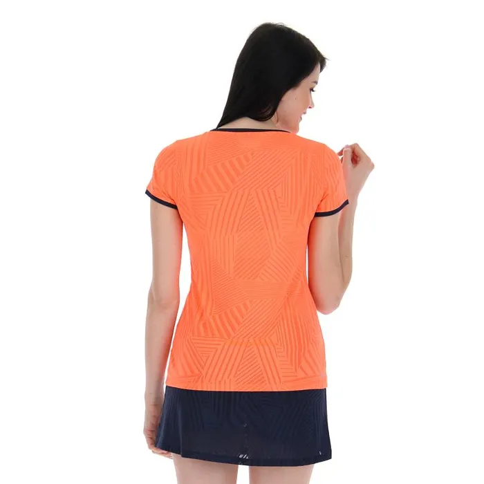 Lotto Sport TShirt WomanMan SUPERRAPIDA W V TEE Coral Fluo Lotto Sport TShirt WomanMan SUPERRAPIDA W V TEE Coral Fluo