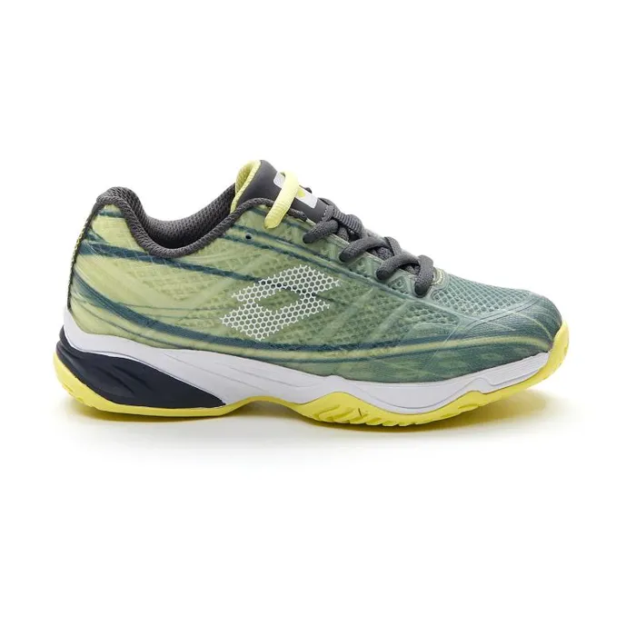 Lotto Sport Tennis and Padel KidsManWoman MIRAGE 300 ALR JR Asphaltall Whiteyellow Neon