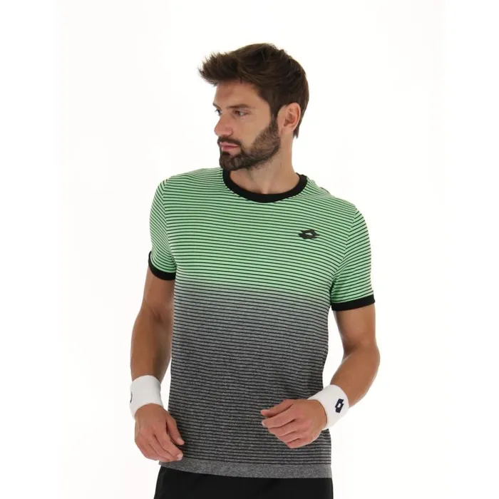 Lotto Sport Tennis Man TOP TEN II TEE SML Spring Bouquetall Black