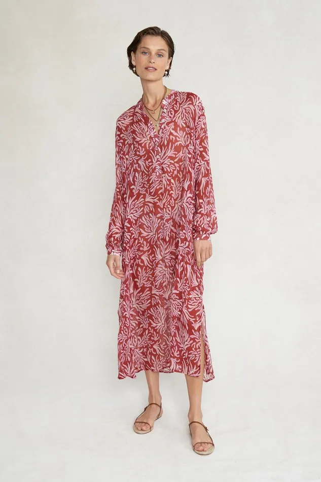 Louisa Dress Red Ochre Women Chan Luu Dresses
