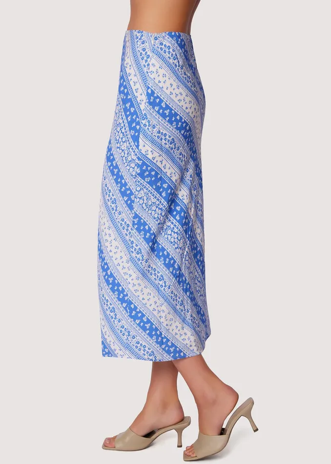 Love Me True Midi Skirt Bluewhitestripe Women Lost Wander Skirts