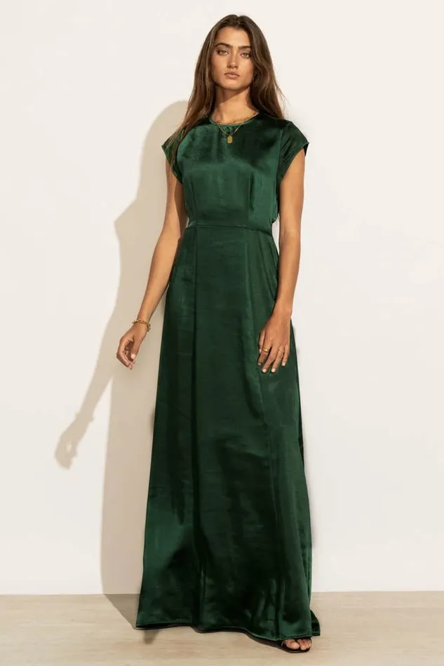 Lucille Maxi Dress In Emerald 8211 FINAL SALE Emerald Women Bohme Dresses