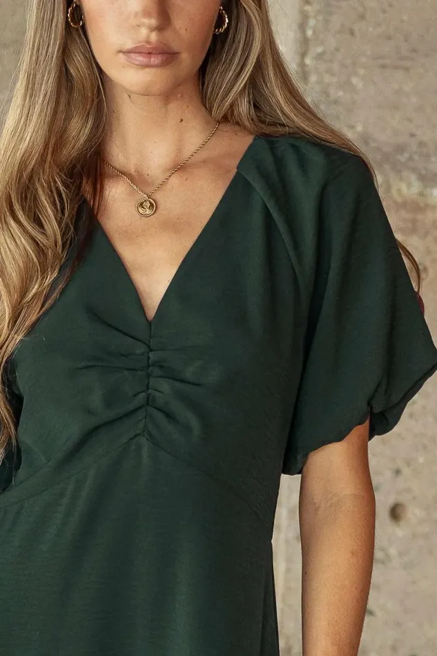 Maeve Midi Dress In Emerald Emerald Women Bohme Dresses