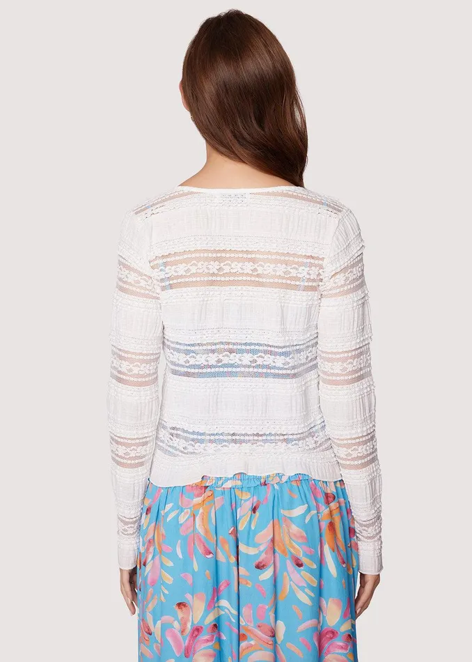 Magnolia Dreams Front Tie Cardigan Offwhite Women Lost Wander Outerwear