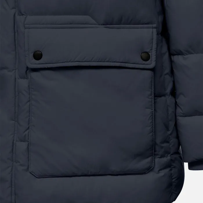 Man Geox Down Jackets ELVER MAN Sky Captain Long Parka Sky Captain