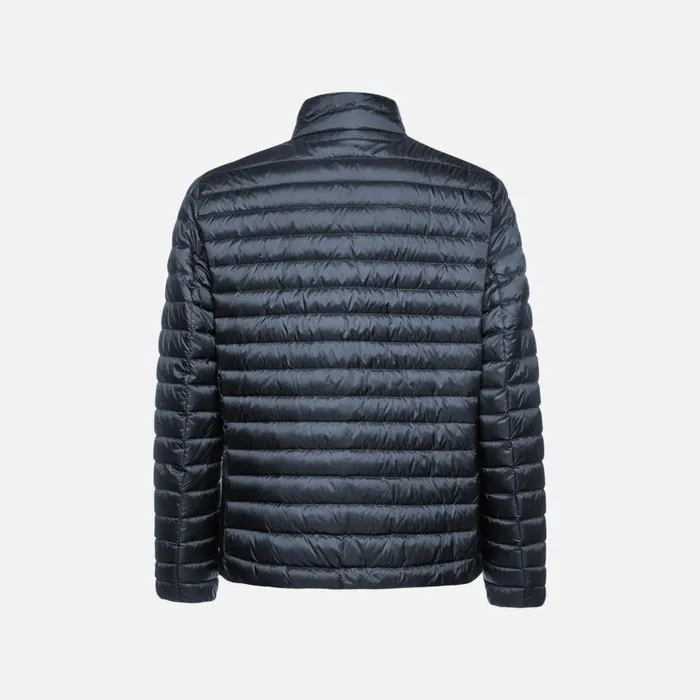 Man Geox Down Jackets WARRENS MAN Sky Captain Short Down Jacket Sky Captain