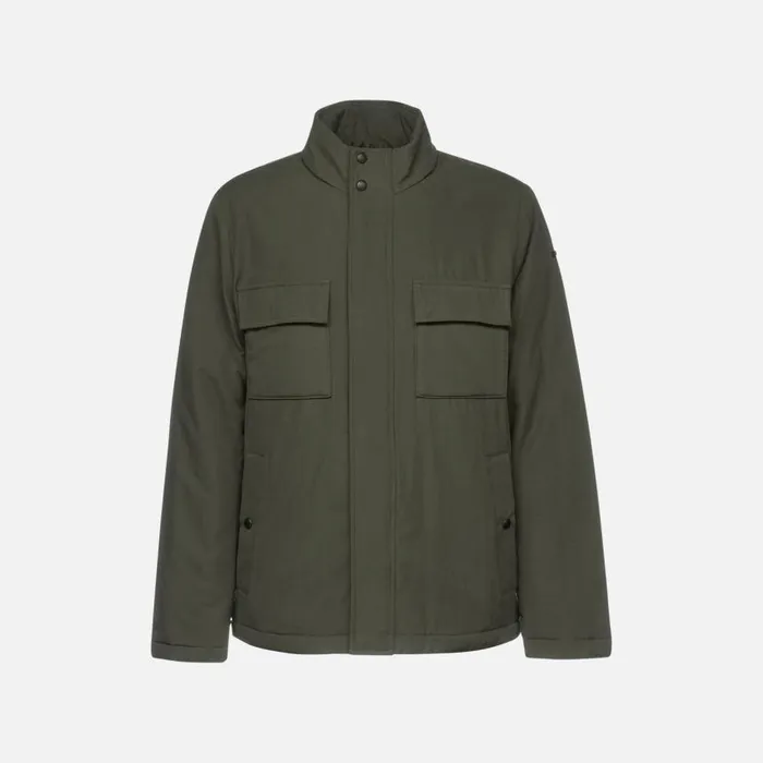 Man Geox Jackets RIETI MAN Deep Depths Midseason Jacket Deep Depths