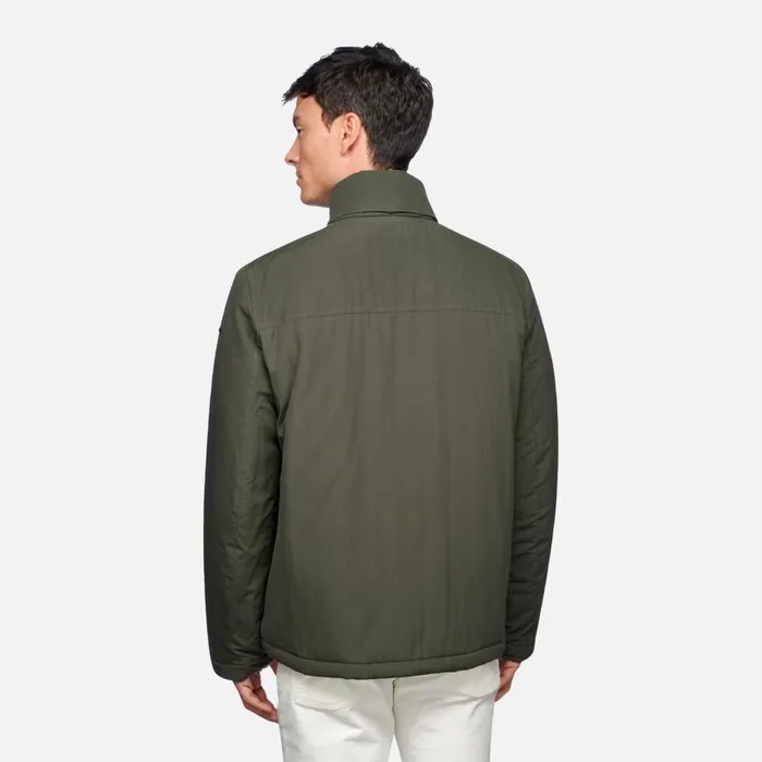 Man Geox Jackets RIETI MAN Deep Depths Midseason Jacket Deep Depths