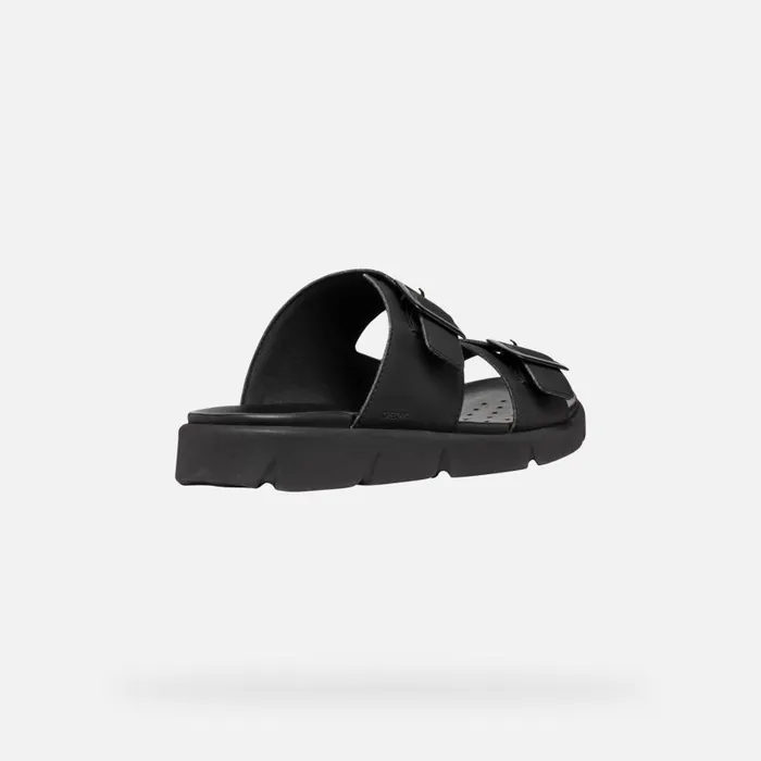 Man Geox Mules And Slippers XAND 2S MAN Black Slides Shoes Black