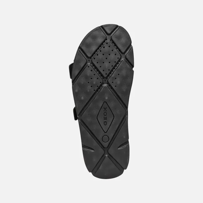 Man Geox Mules And Slippers XAND 2S MAN Black Slides Shoes Black