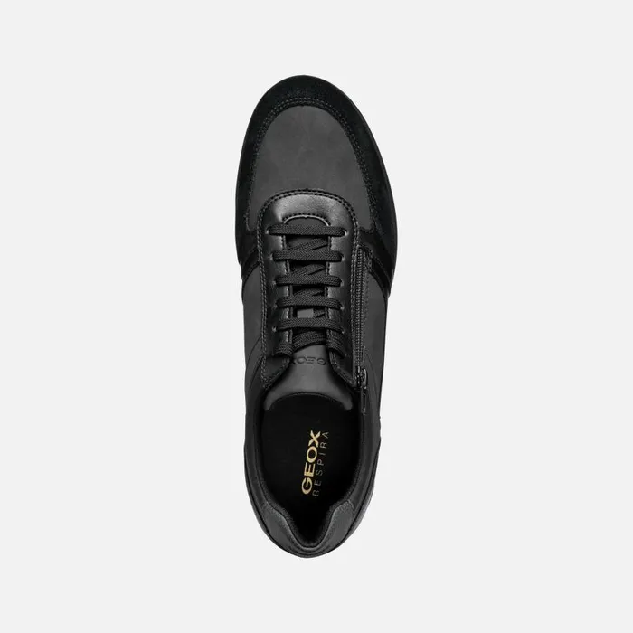 Man Geox Sneakers AVERY MAN Black Low Top Sneakers Black