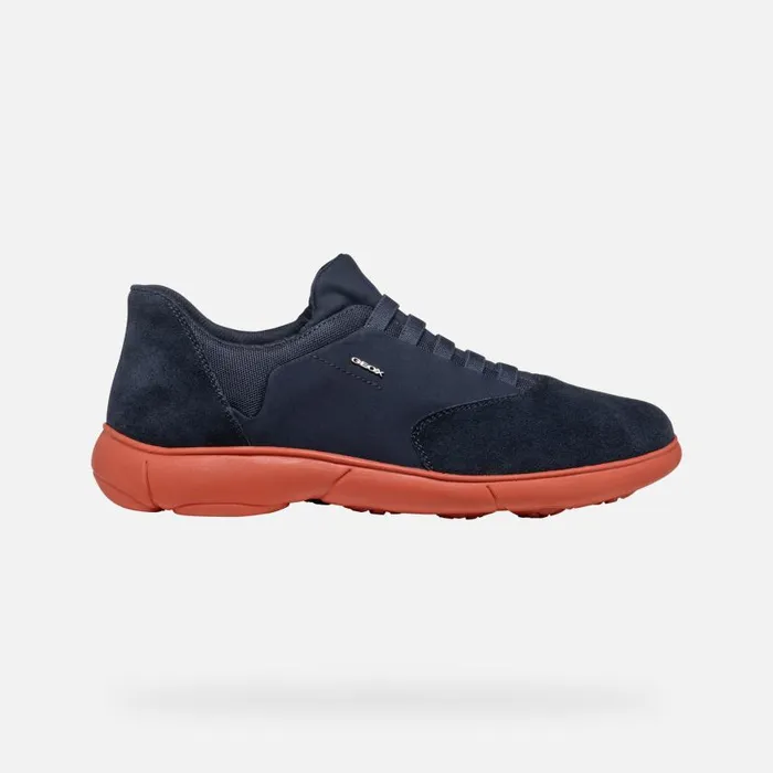 Man Geox Sneakers NEBULA 20 MAN NavyBrick Low Top Sneakers Navybrick
