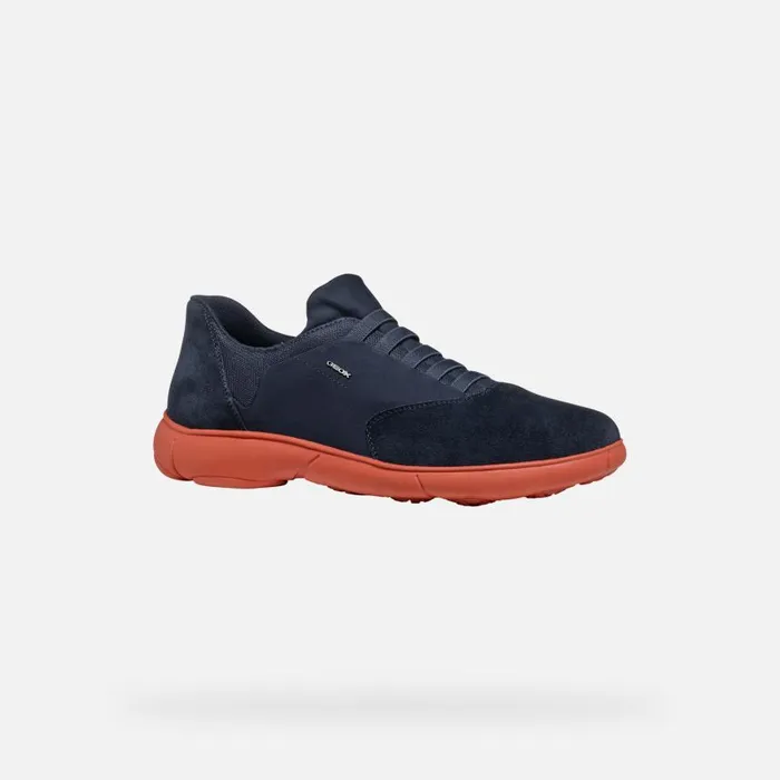 Man Geox Sneakers NEBULA 20 MAN NavyBrick Low Top Sneakers Navybrick