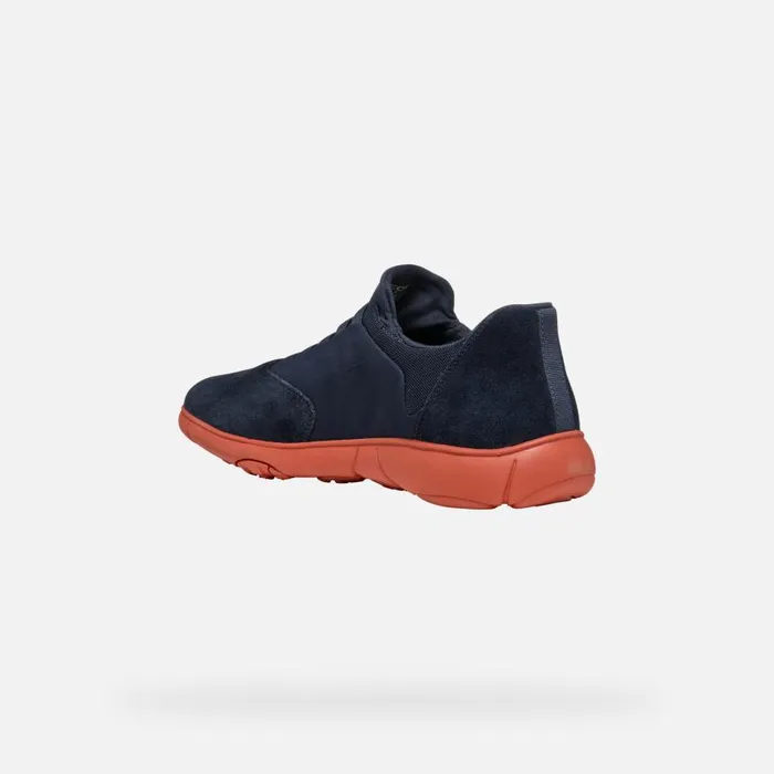 Man Geox Sneakers NEBULA 20 MAN NavyBrick Low Top Sneakers Navybrick