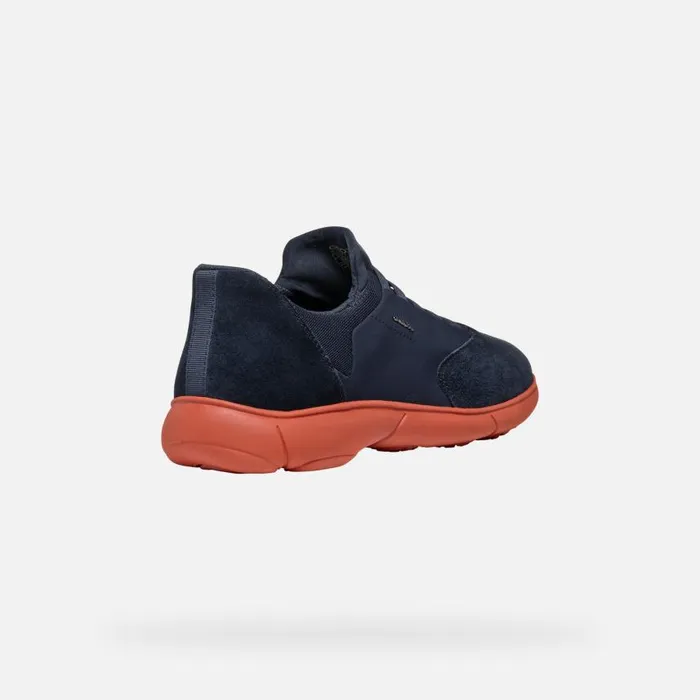 Man Geox Sneakers NEBULA 20 MAN NavyBrick Low Top Sneakers Navybrick