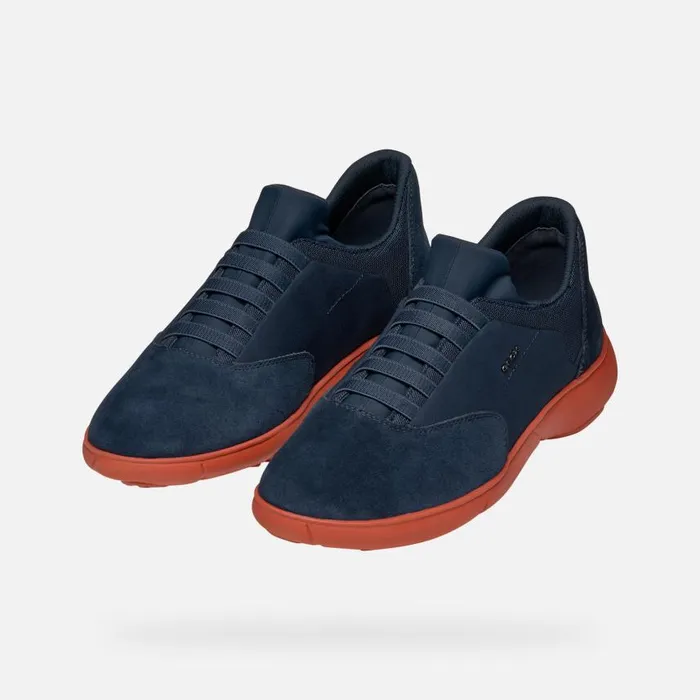 Man Geox Sneakers NEBULA 20 MAN NavyBrick Low Top Sneakers Navybrick