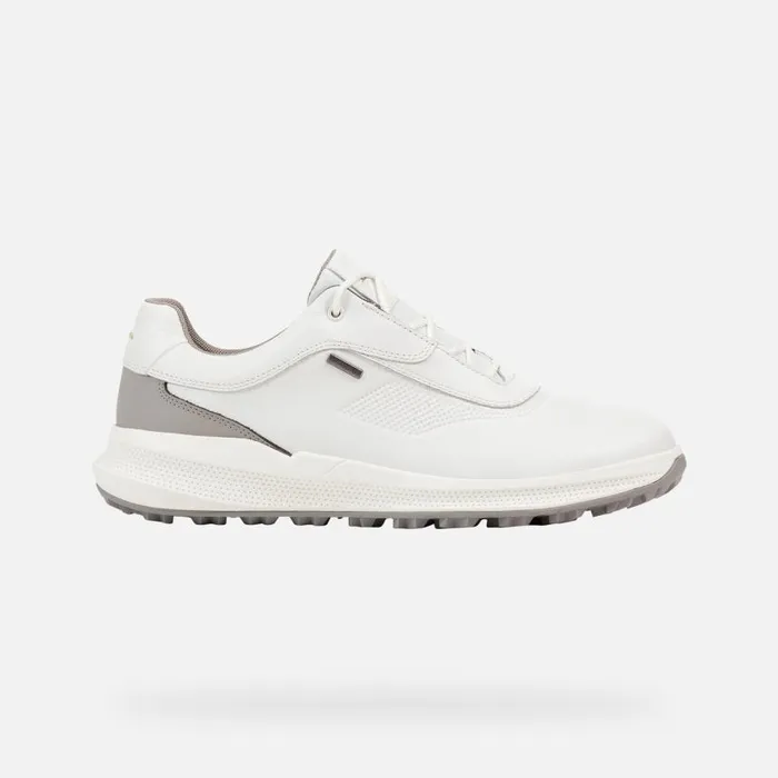 Man Geox Sneakers PG1X ABX MAN WhiteLight Grey Waterproof Trainers Whitelight Grey