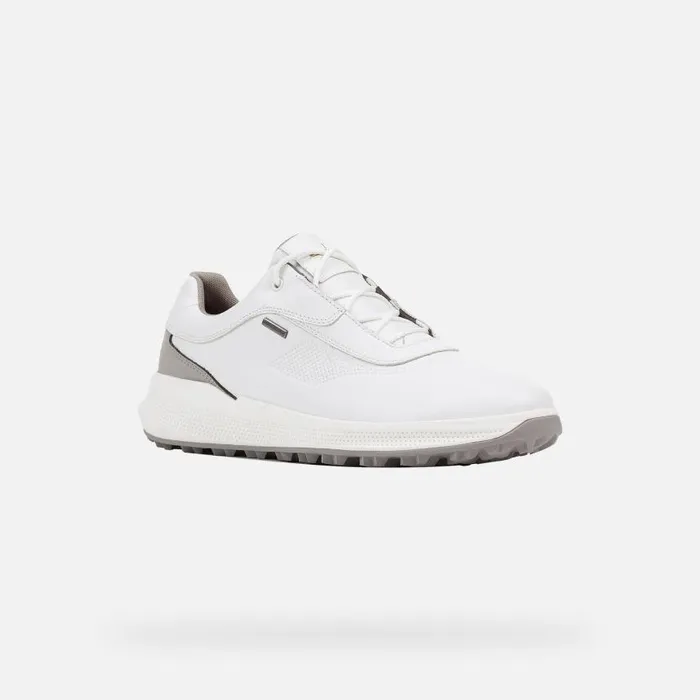 Man Geox Sneakers PG1X ABX MAN WhiteLight Grey Waterproof Trainers Whitelight Grey